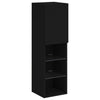 TV-taso LED-valoilla musta 30,5x30x102 cm