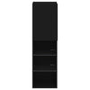 TV-taso LED-valoilla musta 30,5x30x102 cm