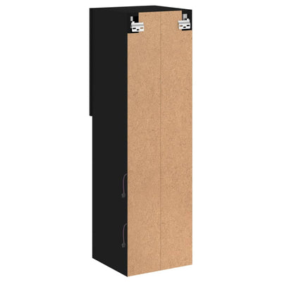 TV-taso LED-valoilla musta 30,5x30x102 cm