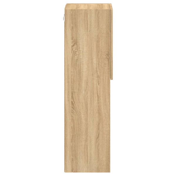 TV-kaapit LED-valoilla 2 kpl Sonoma-tammi 30,5x30x102 cm