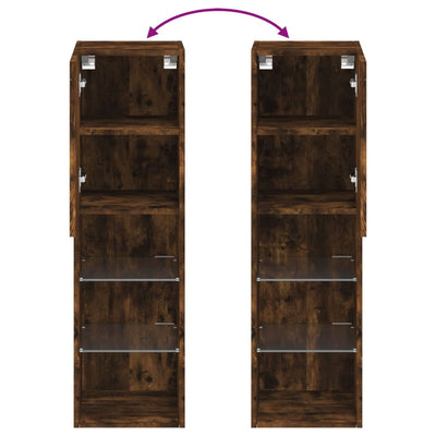 Savutammi tv-taso led-valoilla Misu 30,5x30x102cm