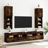 TV-taso LED-valoilla savutammi 30,5x30x102 cm