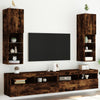 TV-kaapit LED-valoilla 2 kpl savutammi 30,5x30x102 cm