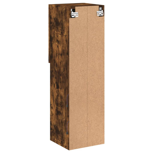 TV-kaapit LED-valoilla 2 kpl savutammi 30,5x30x102 cm