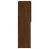 TV-taso LED-valoilla ruskea tammi 30,5x30x102 cm