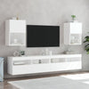 TV-taso LED-valoilla valkoinen 40,5x30x60 cm
