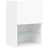 TV-kaapit LED-valoilla 2 kpl valkoinen 40,5x30x60 cm