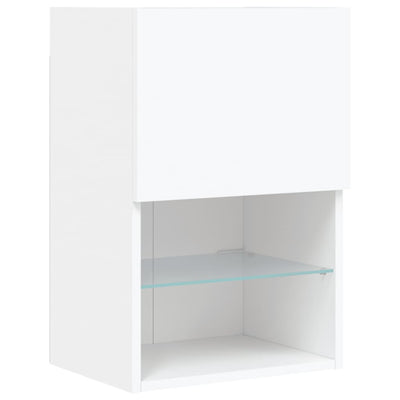 TV-kaapit LED-valoilla 2 kpl valkoinen 40,5x30x60 cm