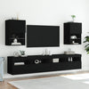 TV-taso LED-valoilla musta 40,5x30x60 cm