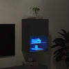 TV-taso LED-valoilla musta 40,5x30x60 cm