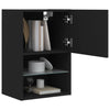 TV-taso LED-valoilla musta 40,5x30x60 cm