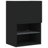 TV-taso LED-valoilla musta 40,5x30x60 cm