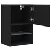 TV-taso LED-valoilla musta 40,5x30x60 cm