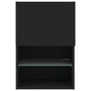 TV-taso LED-valoilla musta 40,5x30x60 cm