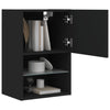 TV-kaapit LED-valoilla 2 kpl musta 40,5x30x60 cm