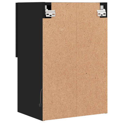 TV-kaapit LED-valoilla 2 kpl musta 40,5x30x60 cm