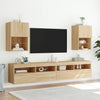 TV-taso LED-valoilla Sonoma-tammi 40,5x30x60 cm