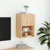 TV-taso LED-valoilla Sonoma-tammi 40,5x30x60 cm
