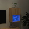 TV-taso LED-valoilla Sonoma-tammi 40,5x30x60 cm
