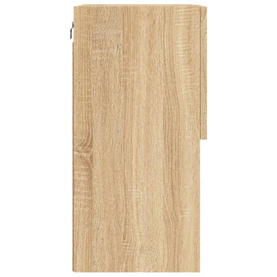 TV-taso LED-valoilla Sonoma-tammi 40,5x30x60 cm