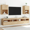 TV-kaapit LED-valoilla 2 kpl Sonoma-tammi 40,5x30x60 cm
