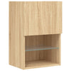 TV-kaapit LED-valoilla 2 kpl Sonoma-tammi 40,5x30x60 cm
