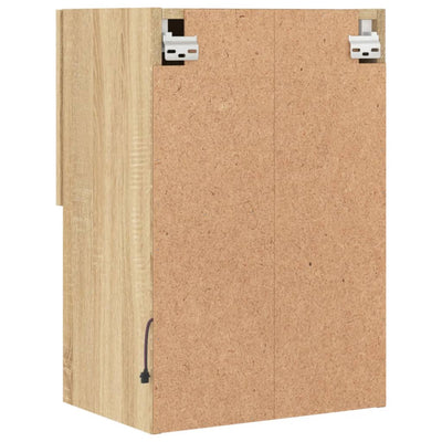 TV-kaapit LED-valoilla 2 kpl Sonoma-tammi 40,5x30x60 cm