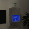 TV-taso LED-valoilla betoninharmaa 40,5x30x60 cm