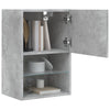 TV-taso LED-valoilla betoninharmaa 40,5x30x60 cm