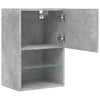 TV-taso LED-valoilla betoninharmaa 40,5x30x60 cm