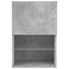 TV-taso LED-valoilla betoninharmaa 40,5x30x60 cm