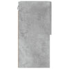 TV-taso LED-valoilla betoninharmaa 40,5x30x60 cm