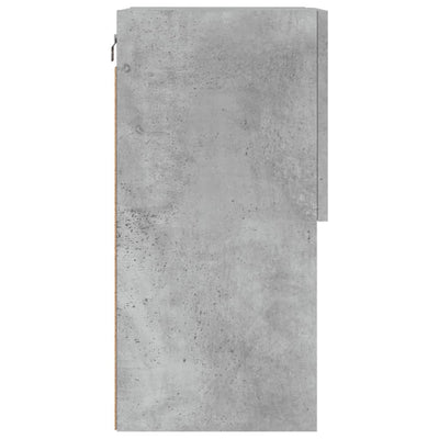 TV-taso LED-valoilla betoninharmaa 40,5x30x60 cm