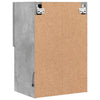 TV-taso LED-valoilla betoninharmaa 40,5x30x60 cm
