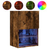 TV-taso LED-valoilla savutammi 40,5x30x60 cm