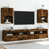 TV-kaapit LED-valoilla 2 kpl savutammi 40,5x30x60 cm