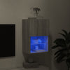 TV-taso LED-valoilla harmaa Sonoma 40,5x30x60 cm