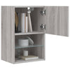 TV-taso LED-valoilla harmaa Sonoma 40,5x30x60 cm