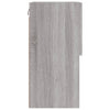 TV-taso LED-valoilla harmaa Sonoma 40,5x30x60 cm