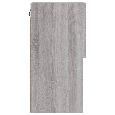 TV-taso LED-valoilla harmaa Sonoma 40,5x30x60 cm