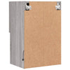 TV-taso LED-valoilla harmaa Sonoma 40,5x30x60 cm