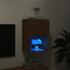 TV-kaappi LED-valoilla ruskea tammi 40,5x30x60 cm