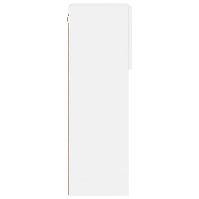 TV-kaapit LED-valoilla 2 kpl valkoinen 40,5x30x90 cm