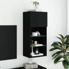 TV-kaappi LED-valoilla musta 40,5x30x90 cm