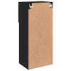 TV-kaappi LED-valoilla musta 40,5x30x90 cm
