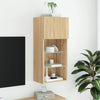 TV-kaappi LED-valoilla Sonoma-tammi 40,5x30x90 cm