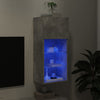 TV-kaappi LED-valoilla betoninharmaa 40,5x30x90 cm
