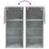 TV-kaappi LED-valoilla betoninharmaa 40,5x30x90 cm
