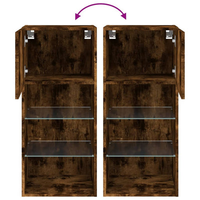 Savutammi tv-kaappi led-valoilla Misu 40,5x30x90cm