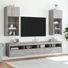 TV-kaappi LED-valoilla harmaa Sonoma 40,5x30x90 cm